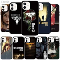 the last of us part 2 case for iphone 12 mini 11 pro xr 8 x 7 xs max black tpu soft shell for iphone 6 6s plus 5 5s se cover
