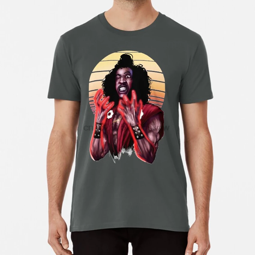 Безымянный футболка sho nuff и рисунком кунг-фу боевых искусств 80s Брюс leroy каратэ