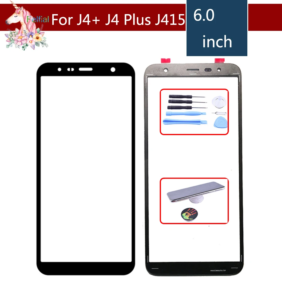 Сенсорный экран 6 0 дюйма для Samsung Galaxy J4 Plus + J415 2018 j415F SM J415F/DS сенсорный передняя