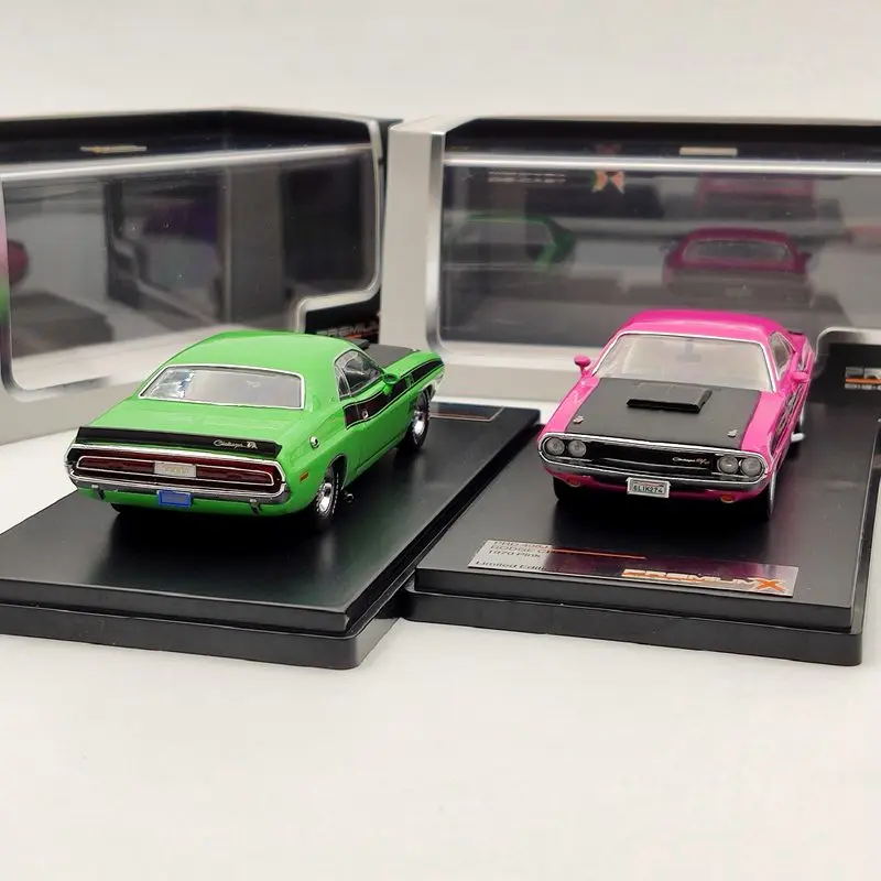 Премиум X 1:43 для Dodge Challenger T/A 1970 розовый/зеленый литье под давлением ограничено| |