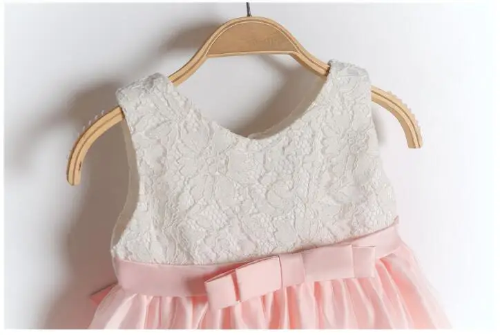 Платья принцессы на первый день рождения для маленьких девочек Одежда