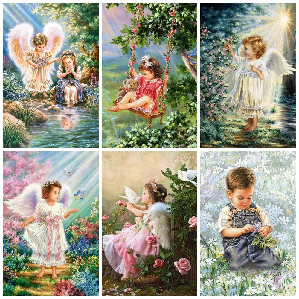 Холст Размер 5d мозаика Алмазная Картина Новое поступление Ангел вышивка