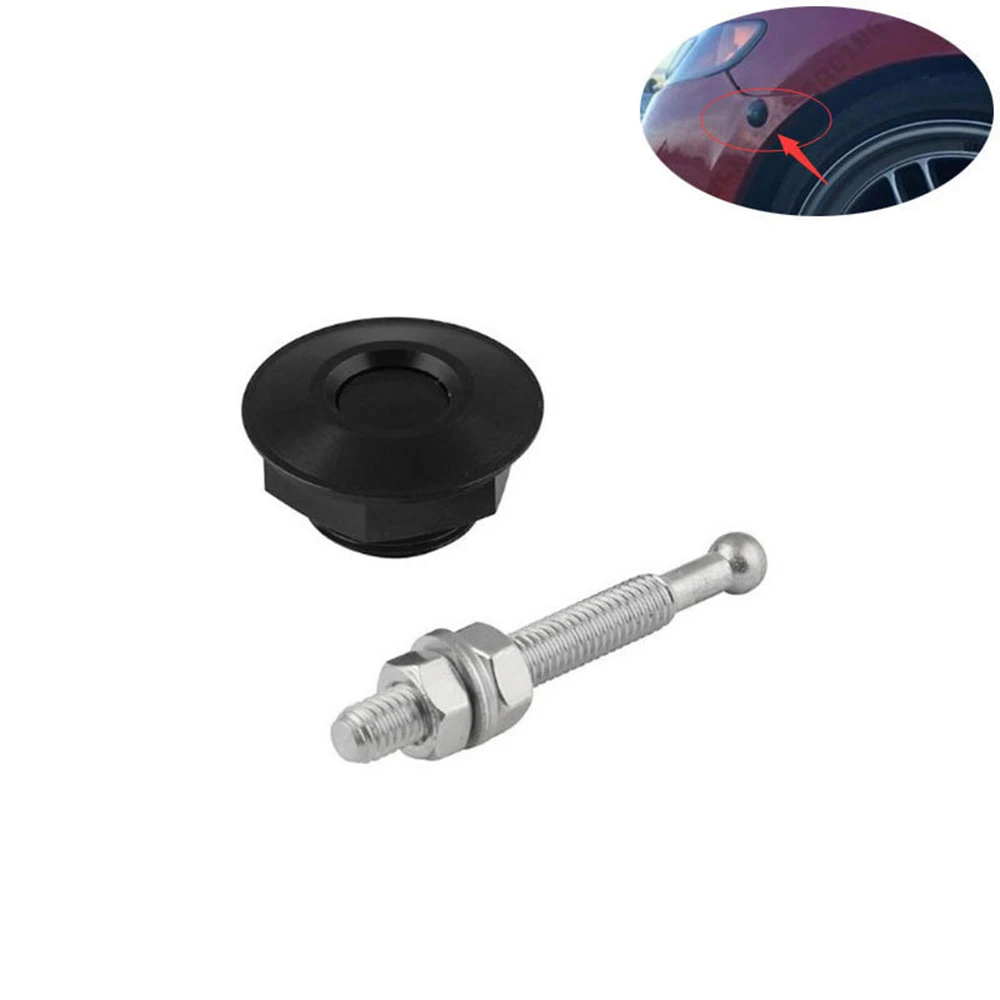 

Hood Hood Latch Replacement Aluminum+Stainless Steel Bonnet Bumper Clip