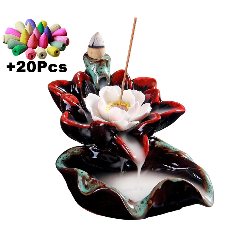 20 шт. цветные керамические Благовония украшения на удачу благовония в стиле