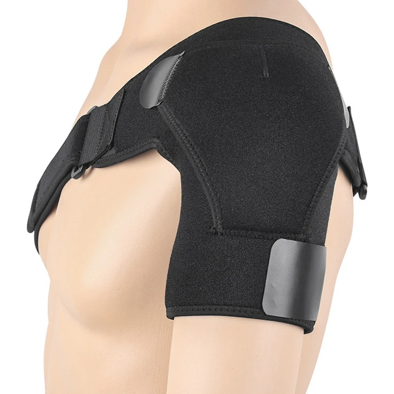 

Adjustable Shoulder Brace Support Strap Wrap Belt Band Pad Shoulder Care Bandage Black