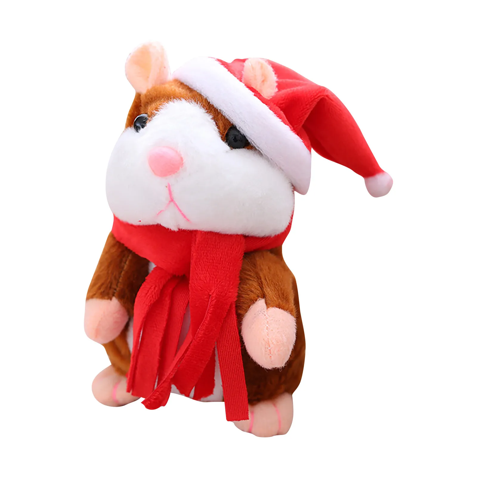 

Kawaii Talking Hamster Plush Toy Repeats Electronic Pets Toy For Baby Children Stuffed Toys For Kids Adults Christmas Gift