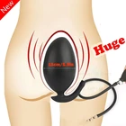 Выход надувная Анальная пробка расширитель расширяемый фаллоимитатор насос силиконовый огромный анальный расширитель ягодиц массажер простаты анальный фаллоимитатор