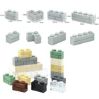 Конструктор MOC для дверей и окон, толстые Настенные блоки сделай сам, 1x2 1x3 1x4 точки, образовательная Совместимость со всеми брендами