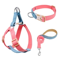 dog harness vest no pull adjustable fashion dog collar lead double chihuahua pitbull dog accessories for small medium large dogs