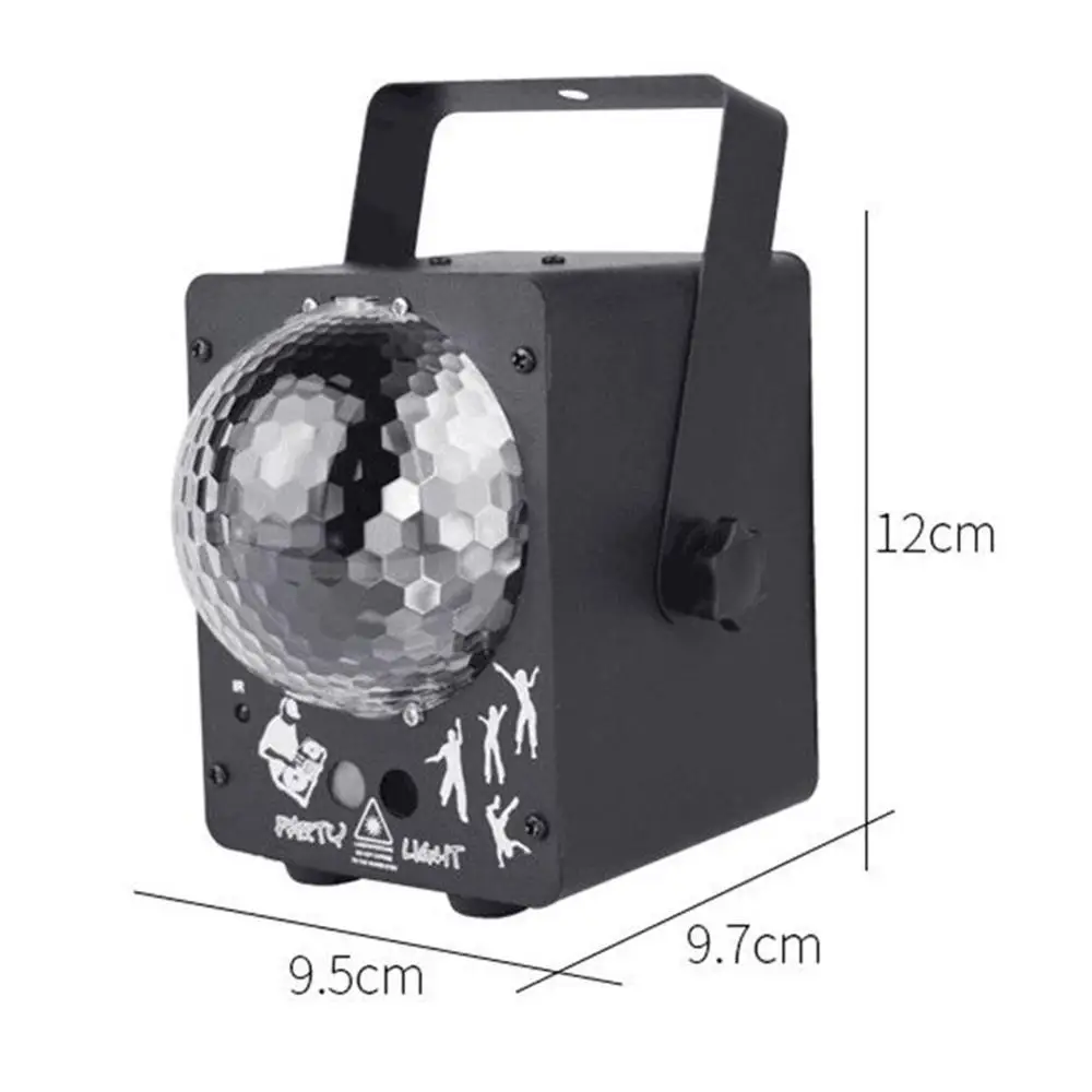 Светодиодный лазерный прожектор диско шар с 60 цветами RGB сценическое освещение