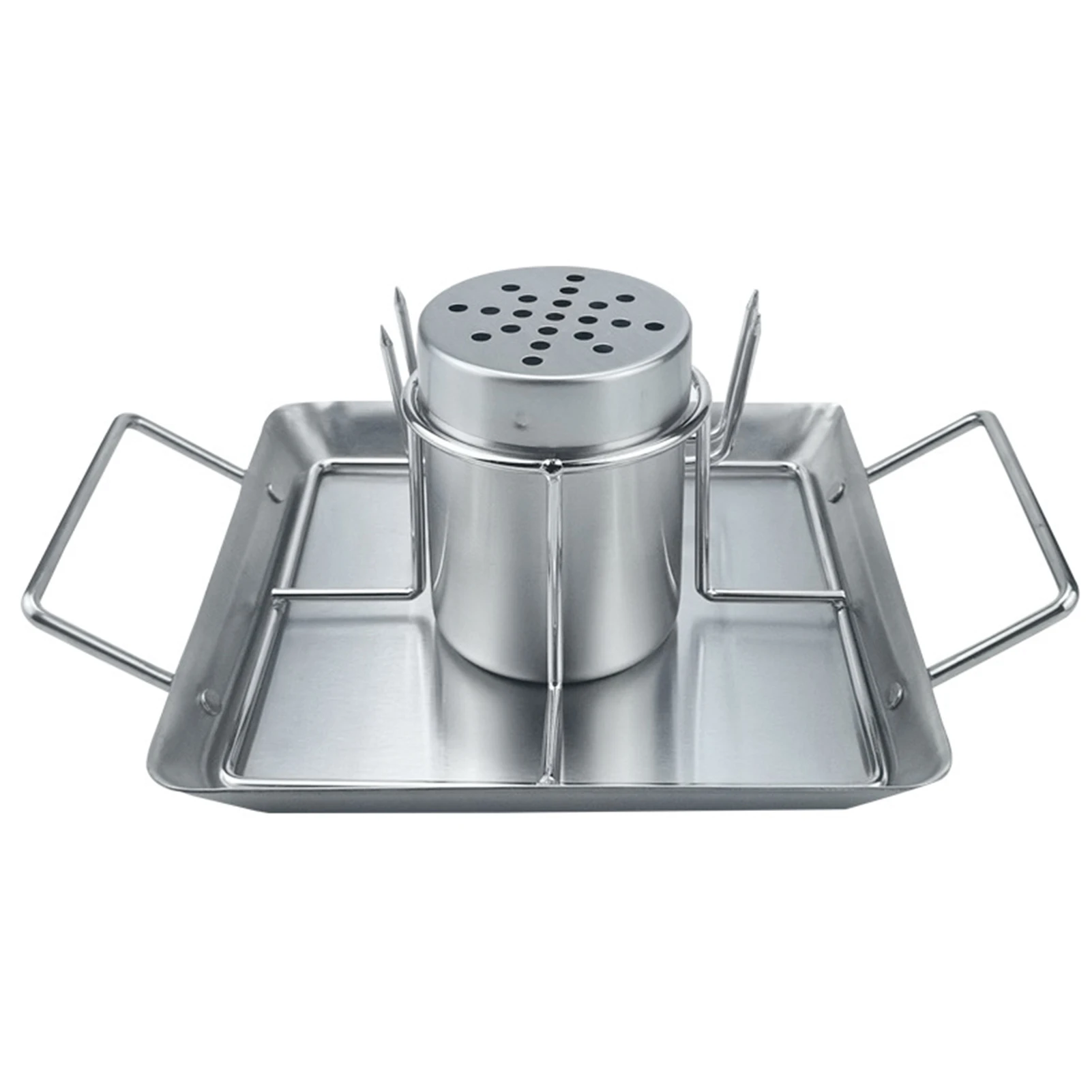 

Stainless Steel Grill Chicken Rack Beer Can Duck Barbecue Rack Cave Tools BBQ Roaster Holder Detachable Bakeware Set For Sale