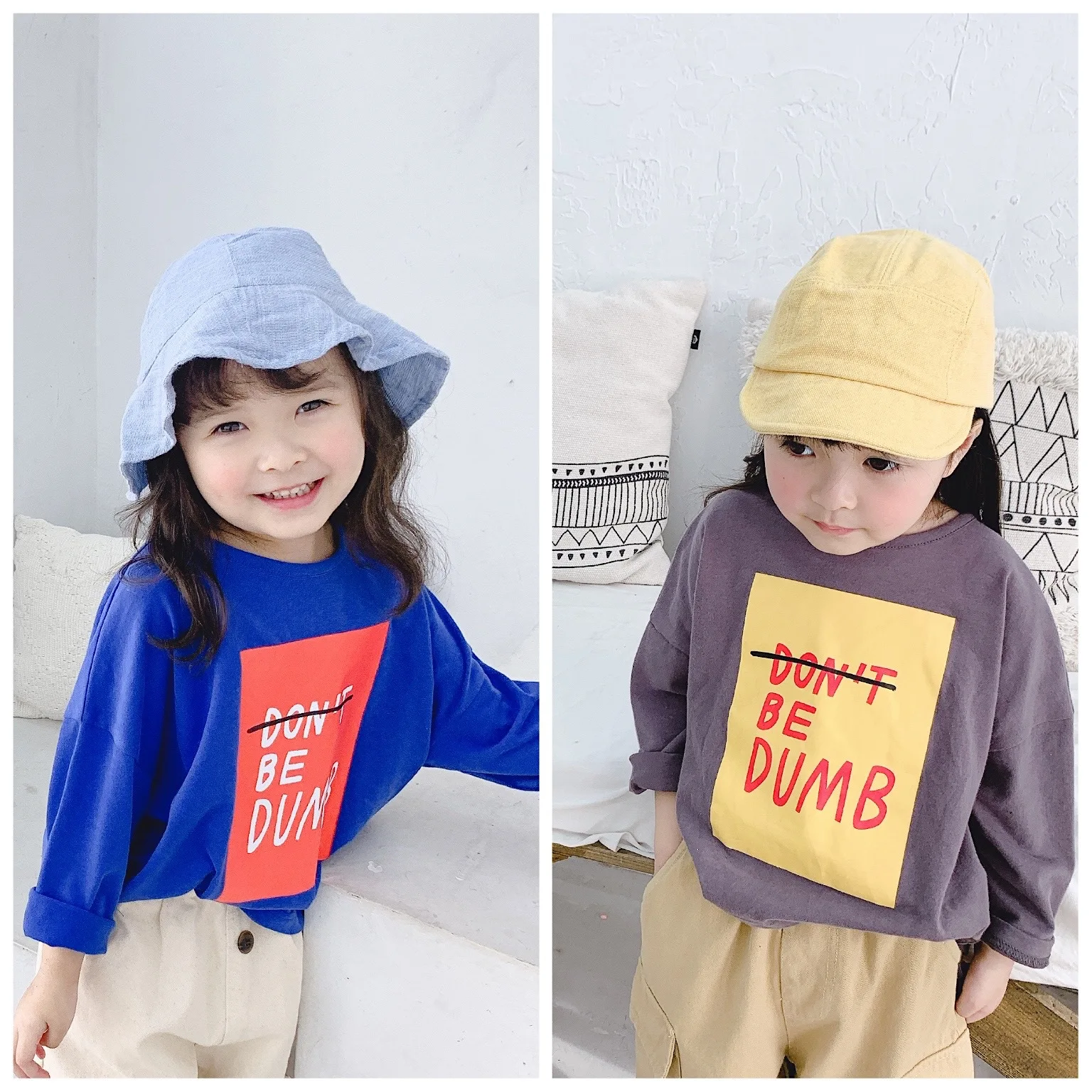 Весенние детские футболки с длинным рукавом и принтом алфавита хлопковые