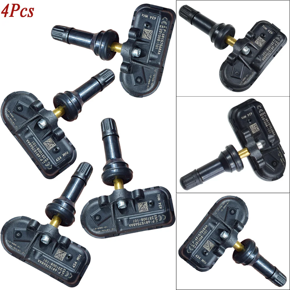 

4 шт., автомобильные датчики давления в шинах, 434 МГц