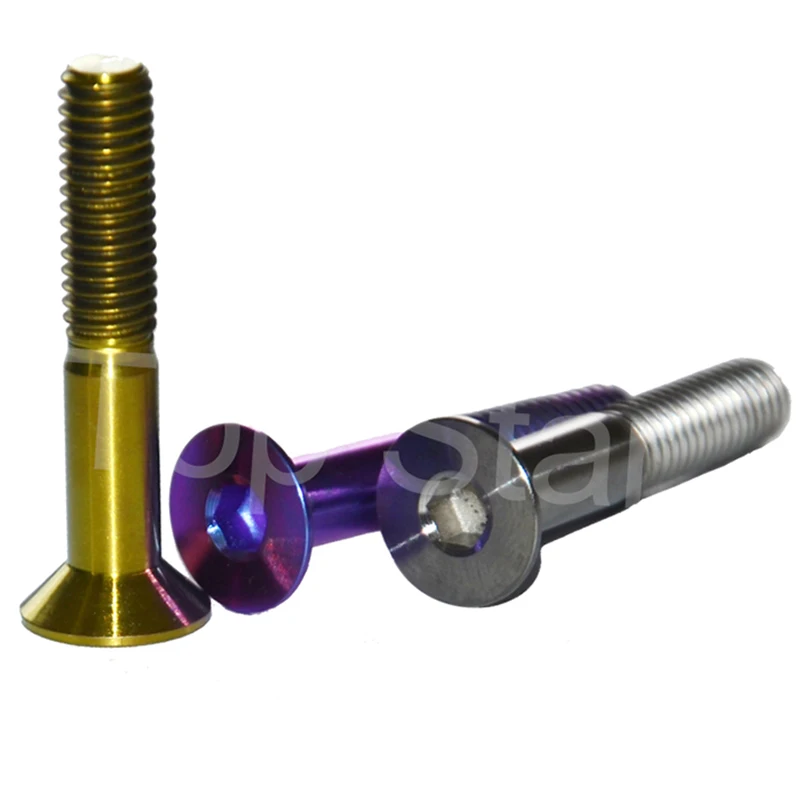 

M6 x 35 Grade5 Titanium Bolts for Racing Motorbike bicycle headset parts bicycle accessories 10 PCS