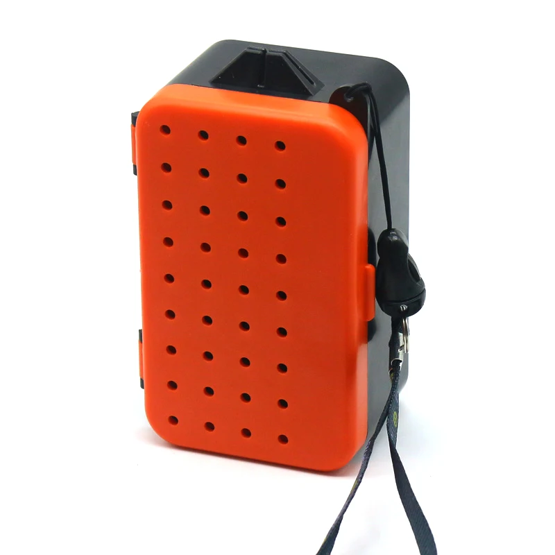 Многофункциональный 2 отделения рыболовный ящик 9 7*5 8*4 5 см ПВХ червь земляной