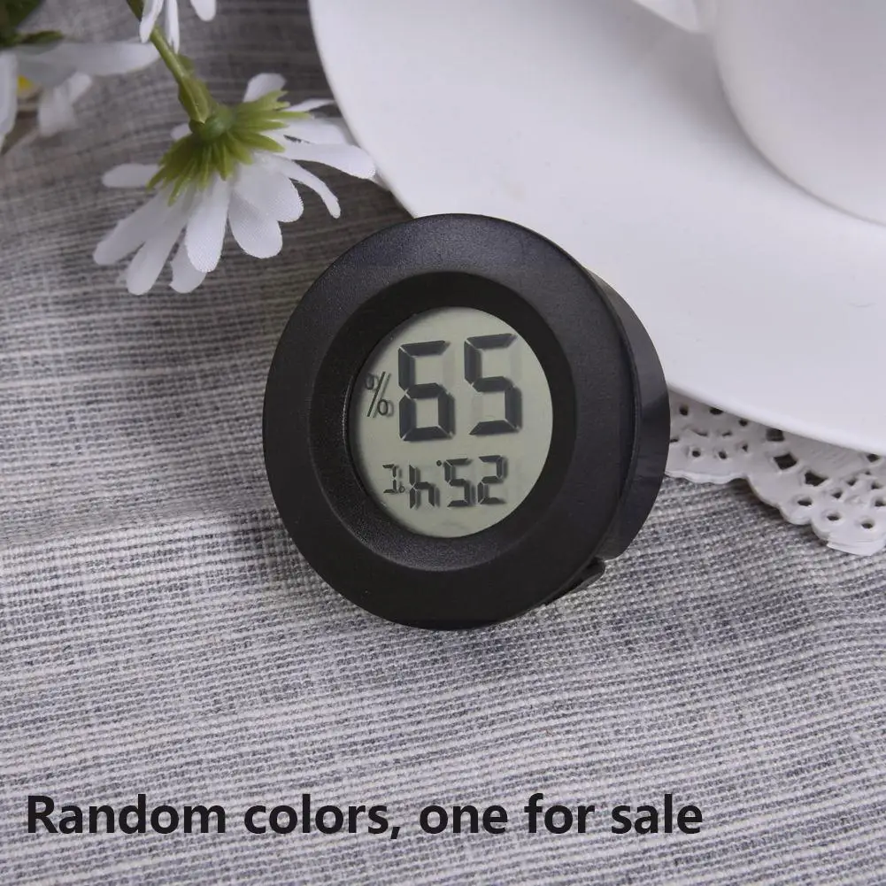 

Круглый встроенный электронный гигрометр, термометр, наружный гигрометр для домашних животных, товары для помещений, 1 шт., Ra A4H6