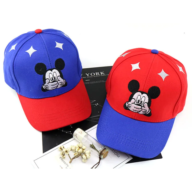 Новинка симпатичная бейсболка с Микки Маусом Детские бейсболки рисунками из