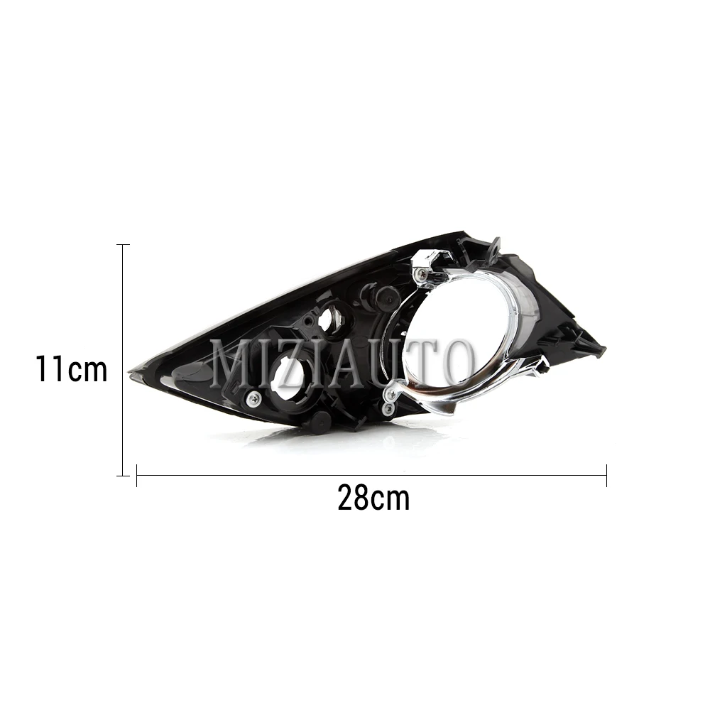 MIZIAUTO Front Bumper fog light covers For Mazda CX-7 cx-7 2009 2010 2011 Fog Lamp Corner Cover Lights Decorative Frame | Автомобили и