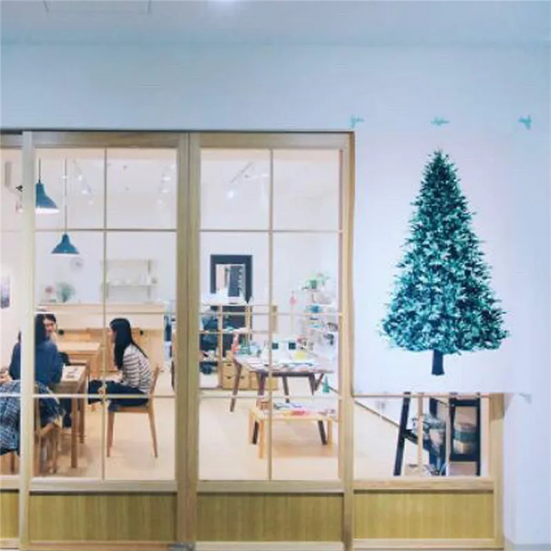 Винтажный настенный гобелен с рождественской елкой и цветочным принтом