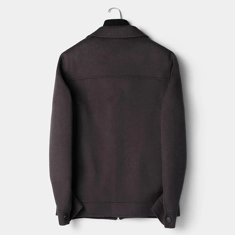 100% Wool Coat Autumn Winter Jacket Men Double-side Woolen Coats Streetwear Baseball Jackets Men's JLK18JK00601 MY1831 | Мужская