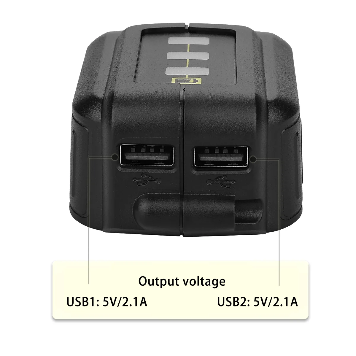 Двойной USB DC 12V порт с светодиодный адаптер преобразователя батареи для DEWALT 10 8-20V