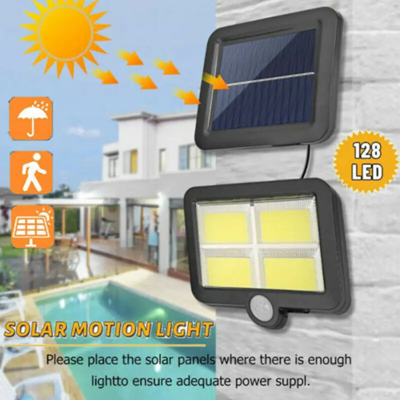 

100/120LED Solar Light Outdoor Motion Sensor Recharge Solar Wall Light Waterproof Emergency Led Light