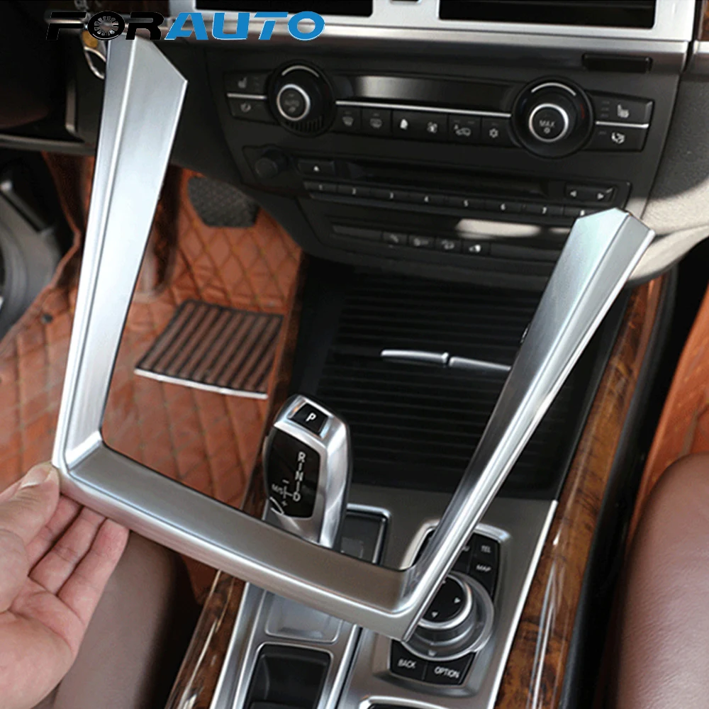 

FORAUTO For BMW X5 E70 Central Control Cup Holder Side Decorative Frame Car Water Cup Holder Cover Trim Auto Accessories