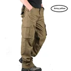 Брюки мужские прямые повседневные, уличный комбинезон с несколькими карманами, модные штаны