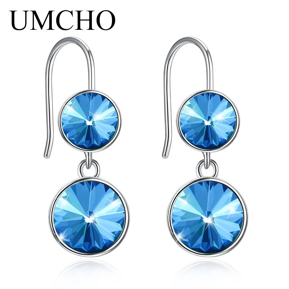 Женские серьги подвески из серебра 925 пробы с кристаллами|Серьги-подвески| |