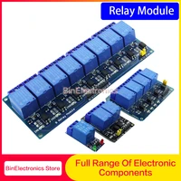 1pcs relay module optocoupler relay arduino 5v 12v 24v relay output 1 2 4 6 8 channel relay module trigger board shield