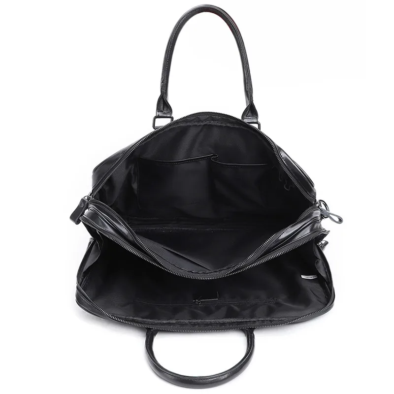 Nesitu Винтажный Черный Кофейный мужской портфель из натуральной кожи сумка