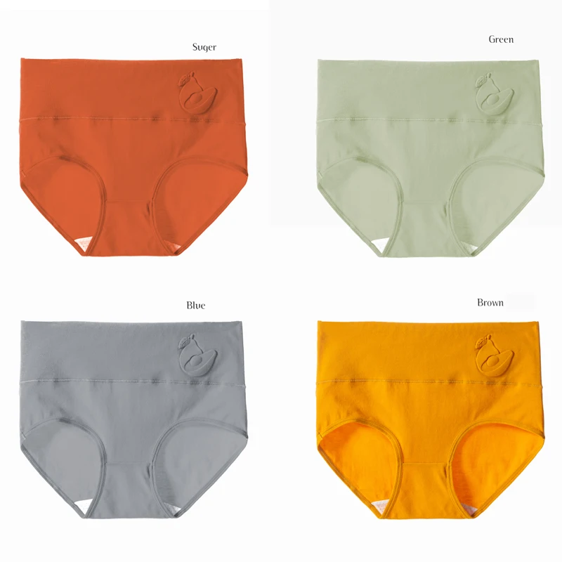 

Трусики женские с высокой талией, х/б, 4 шт./лот