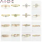 Женское кольцо из серебра 925 пробы с цветными бриллиантами