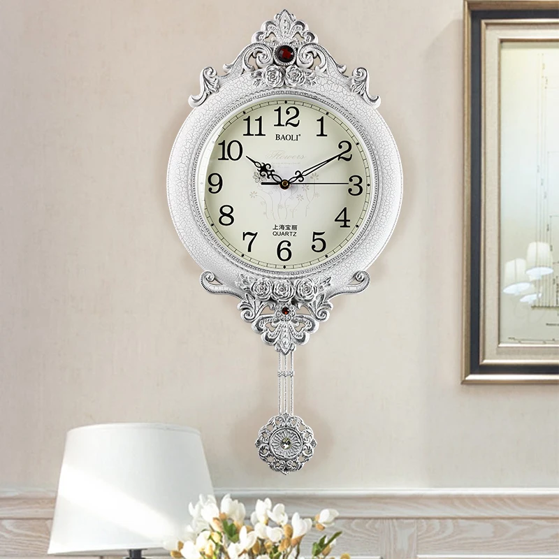 

Classic Modern Design Wall Clock Electronic Home Wall Clock Europe Style Vintage Simple Reloj De Pared Home Decoration