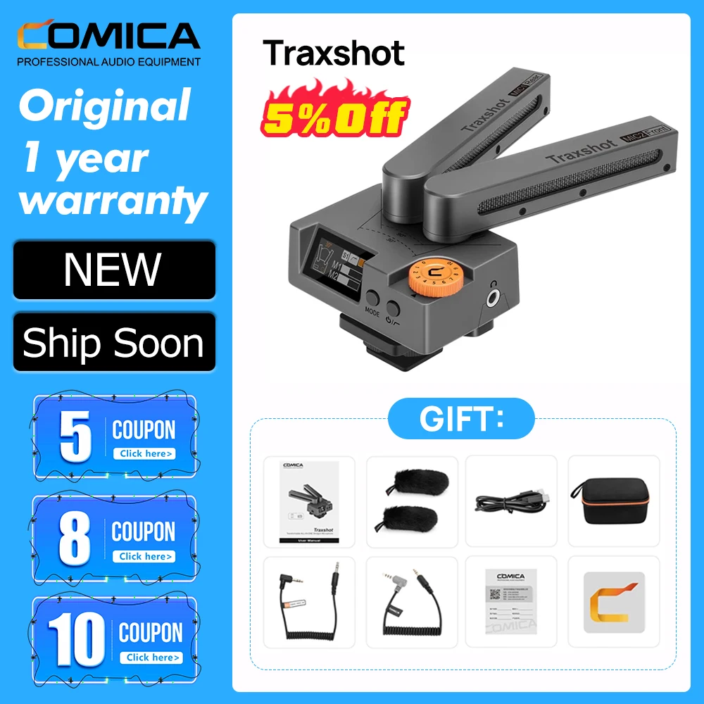 Микрофон COMICA Traxshot SLR микрофон для интервью с одной камерой радио внешний записи