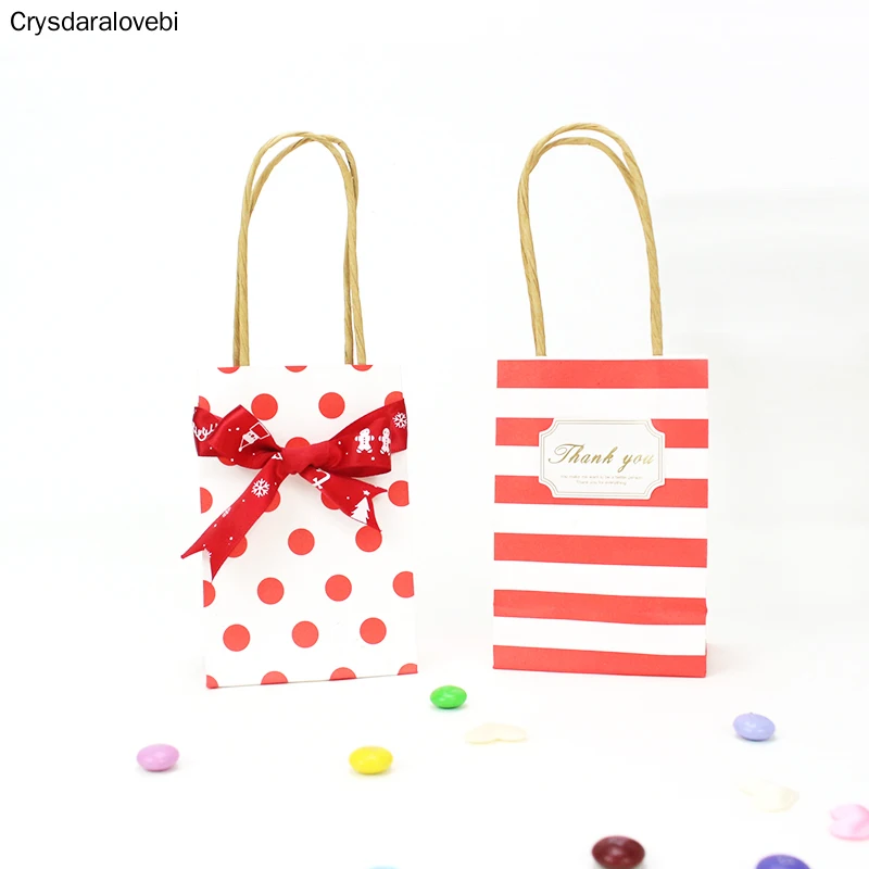 

40pcs Small Gift Bag with Handles Wedding Decoration Paper Gift Bag Baby Shower Birthday Decoration Event Party Supplies