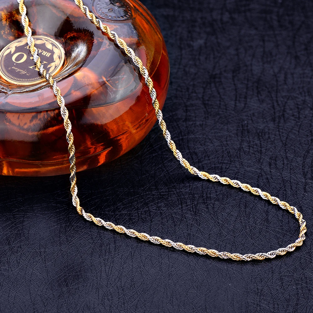 Мужское колье из нержавеющей стали длина 4 8 мм 50/60/70 см