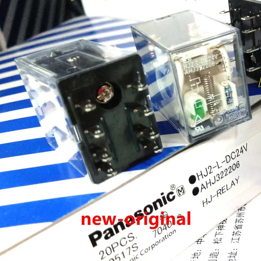 

5PCS/LOT Relay HJ2-L-DC24V AHJ322206 Brand new and original