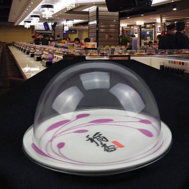 25 шт. Пластиковая крышка для суши буфета конвейерная лента многоразовая