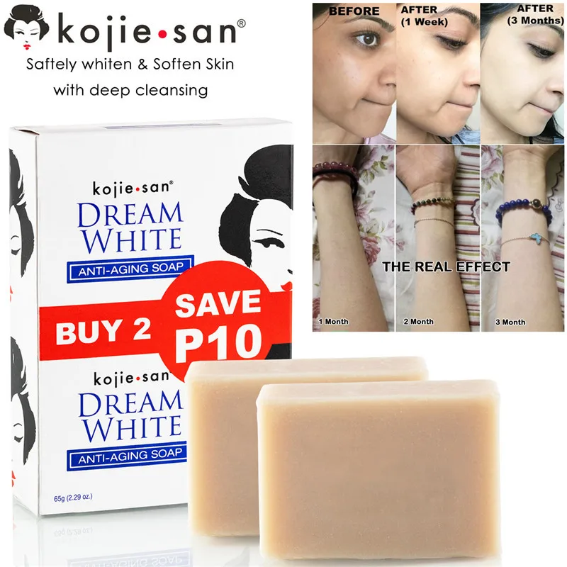 Омолаживающее мыло Kojie San Dream White Отбеливающее средство ручной работы с кислотой