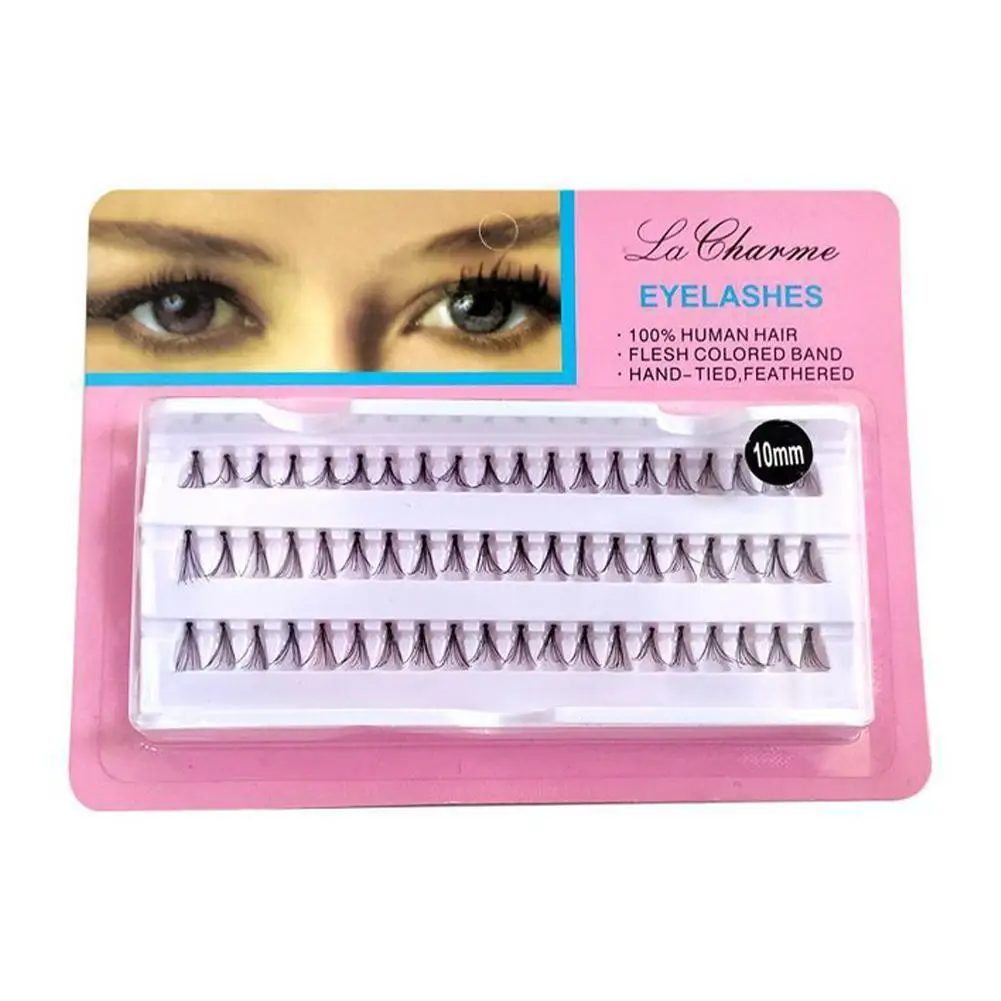 

60 Cluster Curly Individual False Eyelashes Grafting Tools Eyelash Lash Curly Makeup Long Faux Mink Makeup Eyelash Extensio G9E1