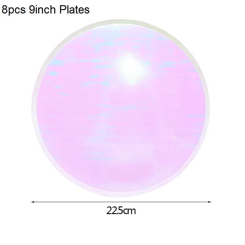 341-plates B01 Party Disposable Tableware Laser Paper Cups Plates for Wedding Birthday Baby Shower Festival Banquet Tableware Party Supplies - Цвет: 341-plates B01