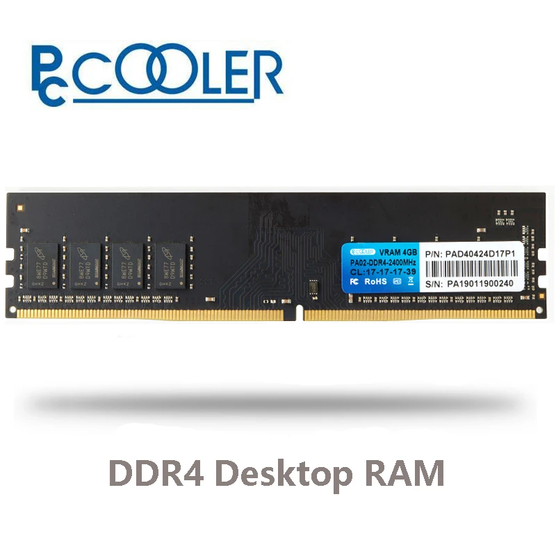 Pccooler 4GB 8GB 16gb PC Память RAM Memoria модуль компьютерный Настольный DDR4 PC4 4g 8g 16g 2400Mhz 2666Mhz DIMM