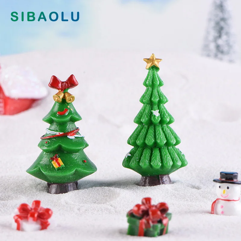 НОВАЯ РОЖДЕСТВЕНСКАЯ Зеленая елка модель здания фигурка персонажа из