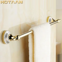 free shipping 2460cmsingle towel bartowel holderstainless steel madegold finish bathroom hardwarebathroom accessories