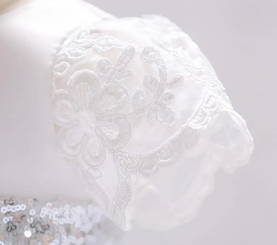 1 шт. белое платье принцессы из тюля для крещения маленьких девочек дня рождения