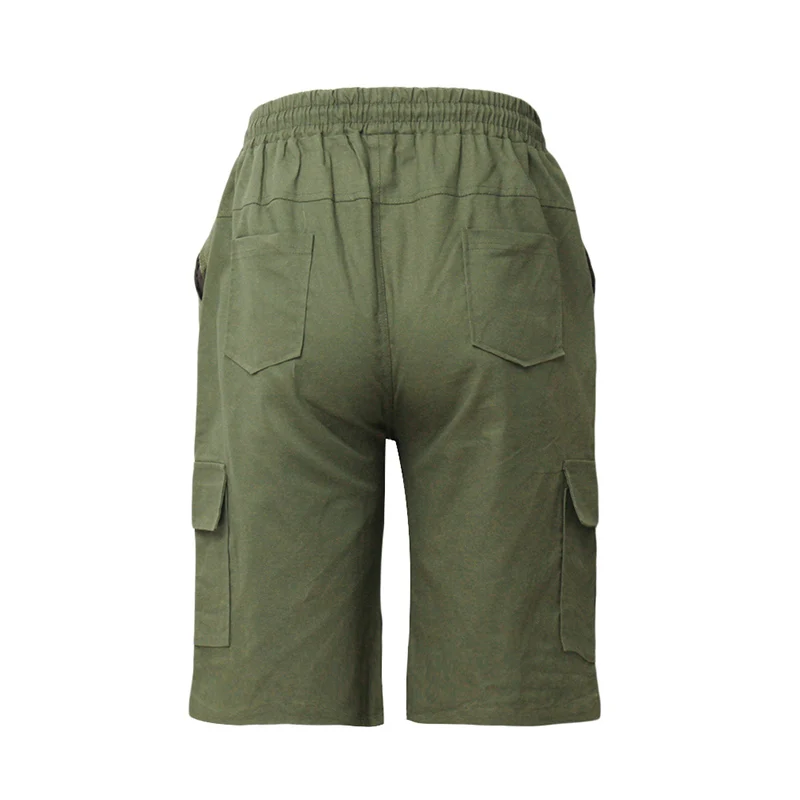 

Men's Shorts Green Cargo Shorts Summer Bermudas Male Flap Pockets Jogger Shorts Casual Working Army Tactical Bermudas 2020