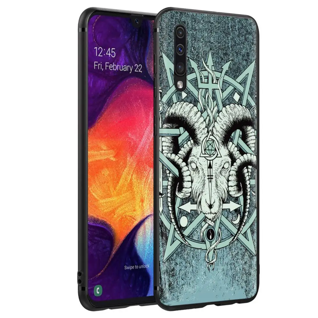 YIMAOC Мягкий силиконовый чехол с черепом в сатаническом стиле для Samsung Galaxy S6 S7 S10e Edge