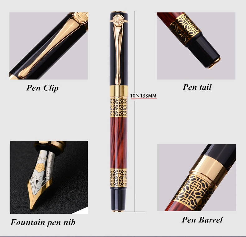 Металлическая авторучка 0 5 мм красный деревянный дизайн рекламные ручки для