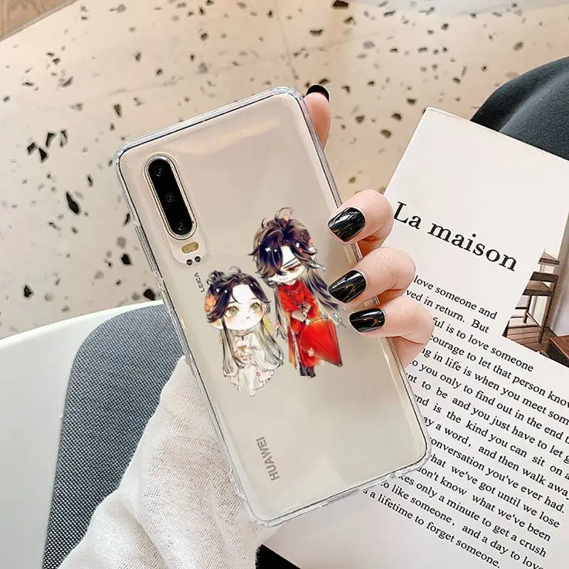 

Heaven Official's Phone Case Transparent for Huawei P20 P30 P40 lite pro P smart 2019 honor 8x 10i